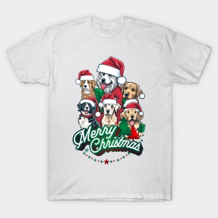 Merry Christmas Dogs! T-Shirt